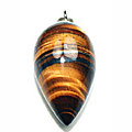 Design 8420: brown tiger eye drop pendants