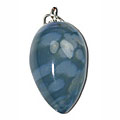 Design 8421: blue chalcedony drop pendants
