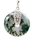 moss agate pendants