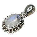 Design 8533: white moonstone ethnic pendants