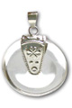 8610: Silver Setting White quartz pendants