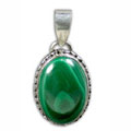 Design 8811: green malachite pendants