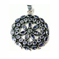 934: Silver Setting blue iolite pendants