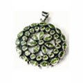 Design 935: green peridot pendants