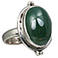 Design 11472: green,red bloodstone rings