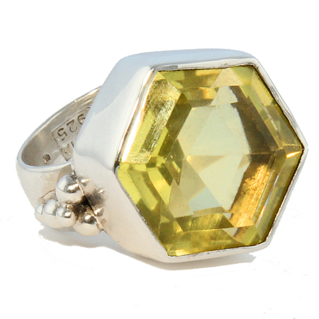 lemon quartz rings