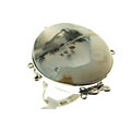 3052: Silver Setting white,grey opal rings