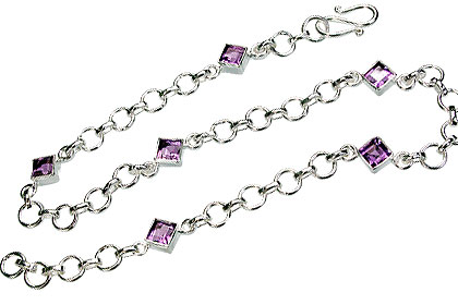 SKU 11099 - a Amethyst anklets Jewelry Design image