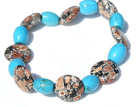 SKU 11430 - a Magnesite anklets Jewelry Design image