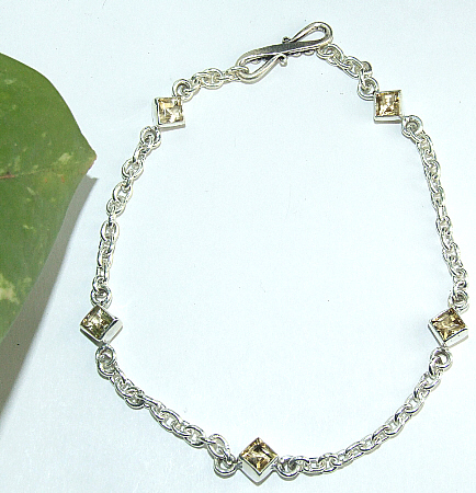 SKU 6508 - a Citrine anklets Jewelry Design image