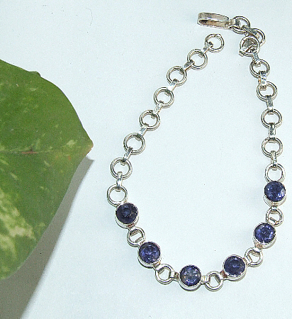 SKU 6509 - a Iolite anklets Jewelry Design image