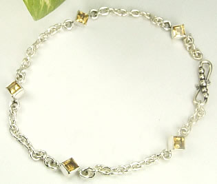 SKU 7355 - a Citrine anklets Jewelry Design image