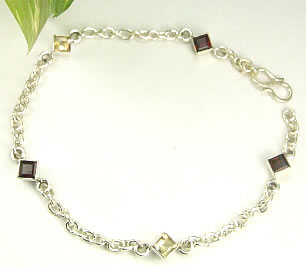 SKU 7356 - a Garnet anklets Jewelry Design image