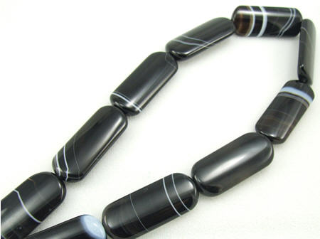 SKU 5702 - a Banded onyx Beads Jewelry Design image