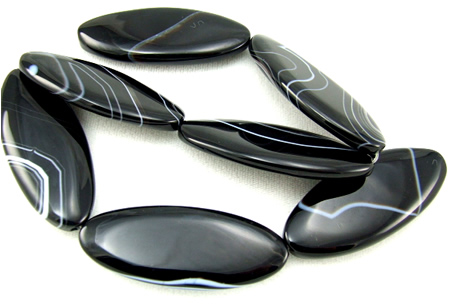 SKU 5704 - a Banded onyx Beads Jewelry Design image