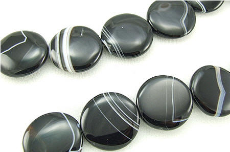 SKU 5706 - a Banded onyx Beads Jewelry Design image