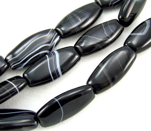 SKU 5708 - a Banded onyx Beads Jewelry Design image