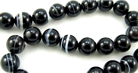 SKU 5709 - a Banded onyx Beads Jewelry Design image