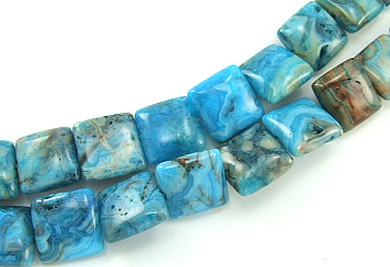 SKU 5833 - a Blue-Crazy Agate Beads Jewelry Design image