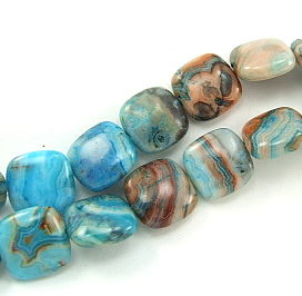SKU 5834 - a Blue-Crazy Agate Beads Jewelry Design image