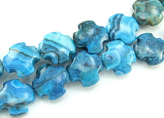 SKU 5835 - a Blue-Crazy Agate Beads Jewelry Design image