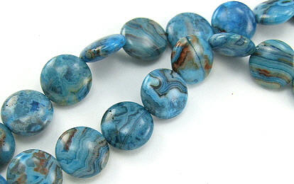 SKU 5838 - a Blue-Crazy Agate Beads Jewelry Design image