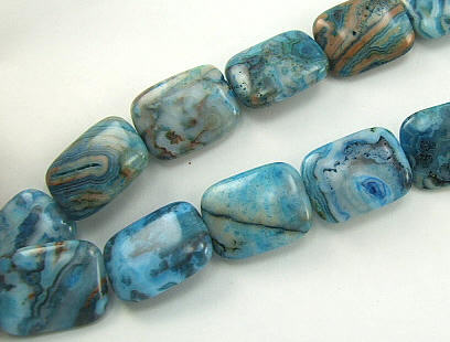 SKU 5842 - a Blue-Crazy Agate Beads Jewelry Design image