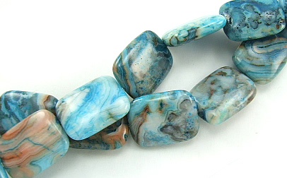 SKU 5843 - a Blue-Crazy Agate Beads Jewelry Design image