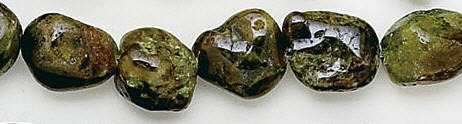 SKU 6226 - a Garnet Green Beads Jewelry Design image