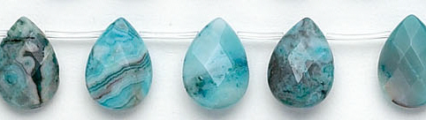 SKU 6251 - a Blue-Crazy Agate Beads Jewelry Design image