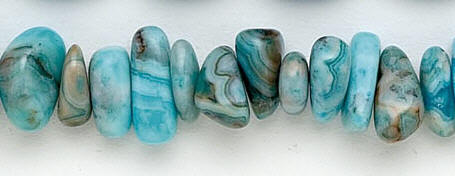 SKU 6253 - a Blue-Crazy Agate Beads Jewelry Design image