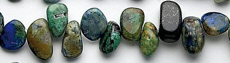 SKU 6271 - a Azurite malachite Beads Jewelry Design image