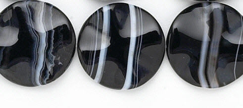SKU 6293 - a Banded onyx Beads Jewelry Design image