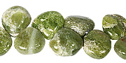 11778: Beaded Green chrysoprase beads