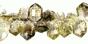 11788: Beaded Yellow,Brown lemon quartz beads