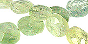 11793: Beaded Green prehnite beads