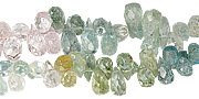 11800: Blue,Green,Pink,Yellow aquamarine beads