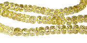 11805: Beaded yellow lemon quartz  faceted beads
