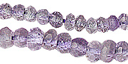 11806: Beaded purple amethyst faceted beads