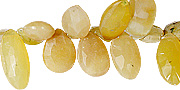 11817: Yellow opal  briolettes beads