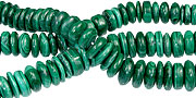 12753: Beaded green malachite beads