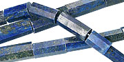 12757: Beaded blue lapis lazuli beads