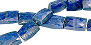 12763: Beaded blue lapis lazuli beads