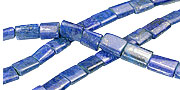 12766: Beaded blue lapis lazuli beads