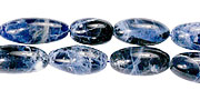 Design 13376: blue,white,yellow sodalite staff-picks beads