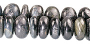 Design 13390: black,brown tiger eye rondelle beads
