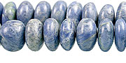 13404: Beaded blue,white sodalite rondelle beads