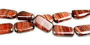 13408: Beaded brown,red tiger eye beads