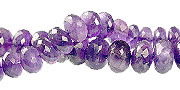 Design 13427: purple amethyst faceted beads