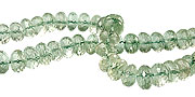 Design 13430: green amethyst faceted beads